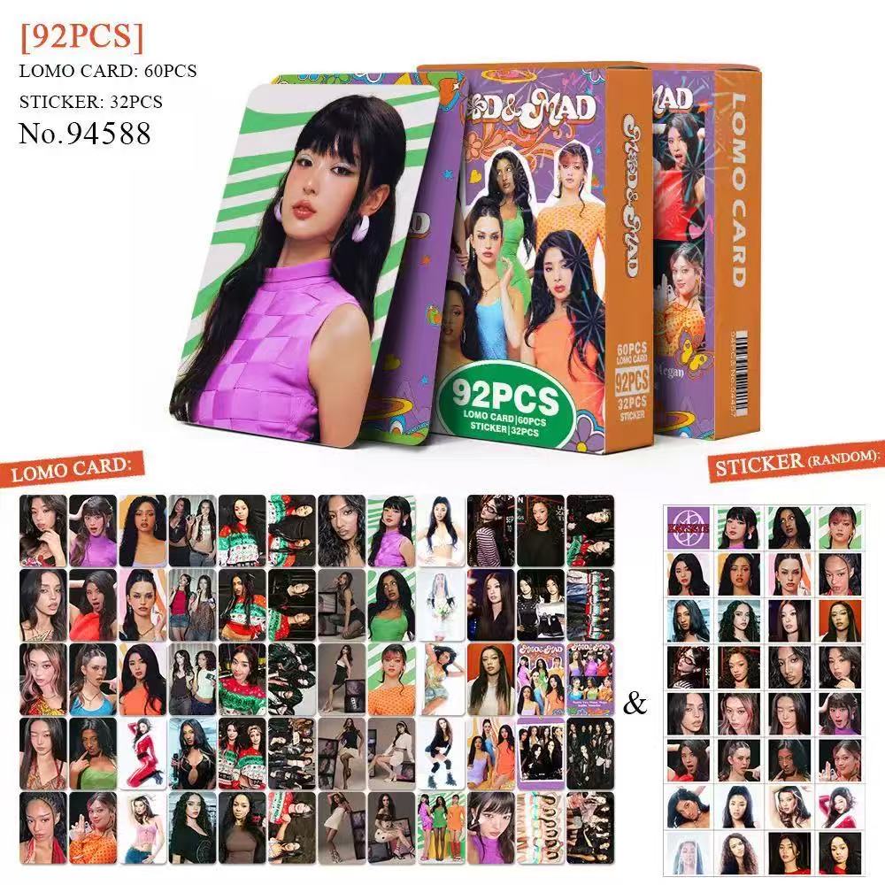 Kpop Idol KATSEYE Album Gabriela Lomo Cards Collection - 92 Pcs HD Printed Pocards Stickers Designed for Fans Present