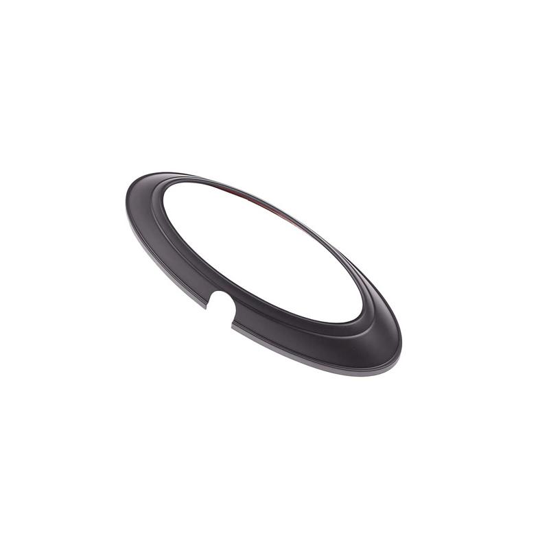 Carbon Fiber/Lesk Black Car Zadní odznak Prsten Logo Rám Dekorace Dekorace ABS pro Ford Ranger 2015-2021 Auto