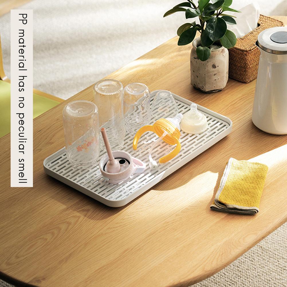 1pcs Household Double Layer Drainage Tray Rectangular Tea Tray Fruit Plate Creative Draining Basket