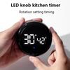 1PC Student Digital Silent Timer Magnetic Kitchen Electronic Timer Learn Countdown Reminder (Built-in Rechargeable Lithium Batte3