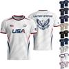 USA Men's Casual Letter Print Short Sleeve T-Shirt