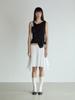 Visus Polka Dot Skirt_White