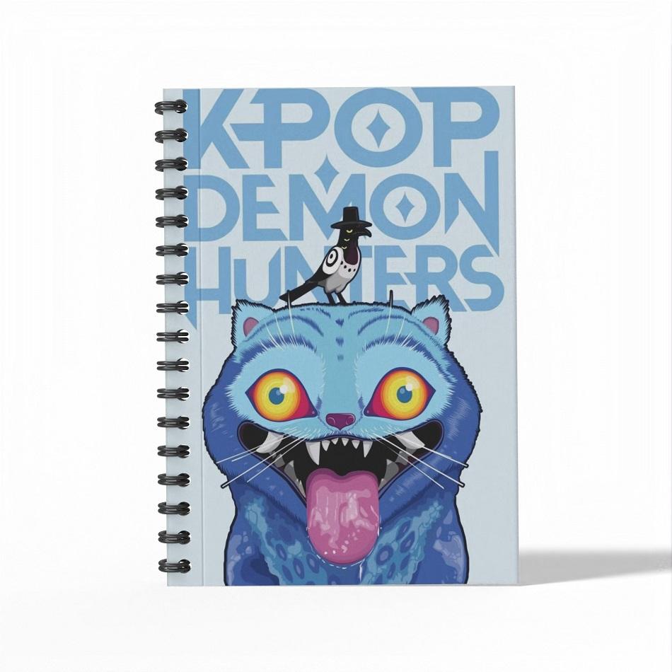 Anime Kpop Devil Hunter Peripheral A6 Notebook Office Journal Diary Notepad Student A6 Stationery Class Lined NoteBook 40pages
