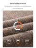 Men's 100% Pure Cashmere Thickened Fleece-Lined Winter Sweater - Solid Color, Round Neck, for Middle-Aged.
