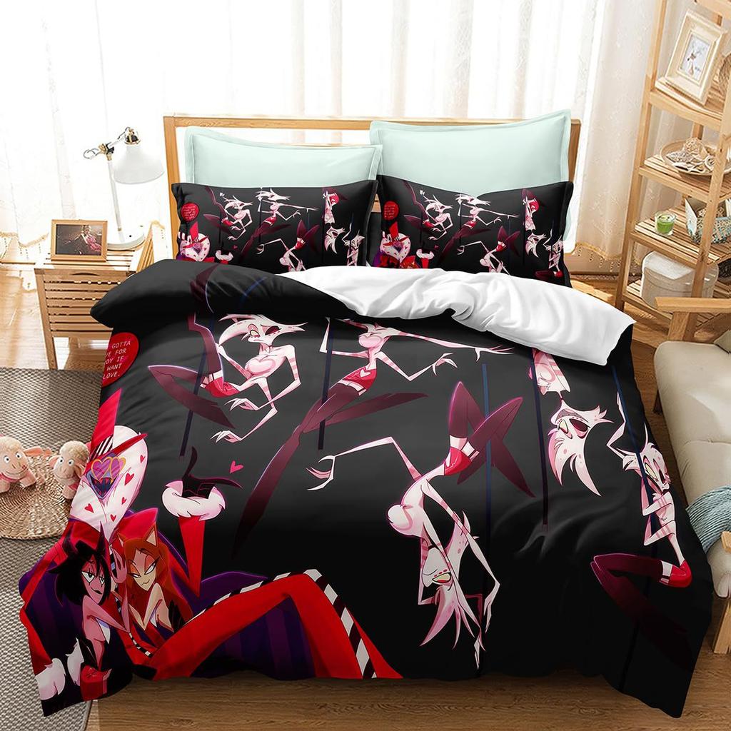 Anime Charakter Daunendecke Bettwäscheset 3-teiliges Bettbezug-Set