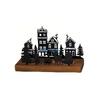 Christmas Tray Metal With Holders, Tealight Advents Wreath for Holiday Decoration D57B