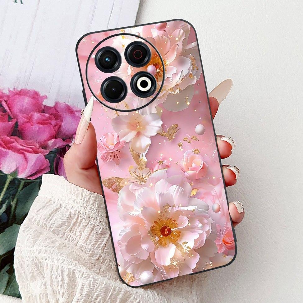 Voor Techno Spark 30 Pro 4G KL7 Cover Voor Tecno Spark 30 Pro 4G Hoesje Luxe Vlinder Liefde Mode Bloemen Cool Leeuw Schattig Geschilderd
