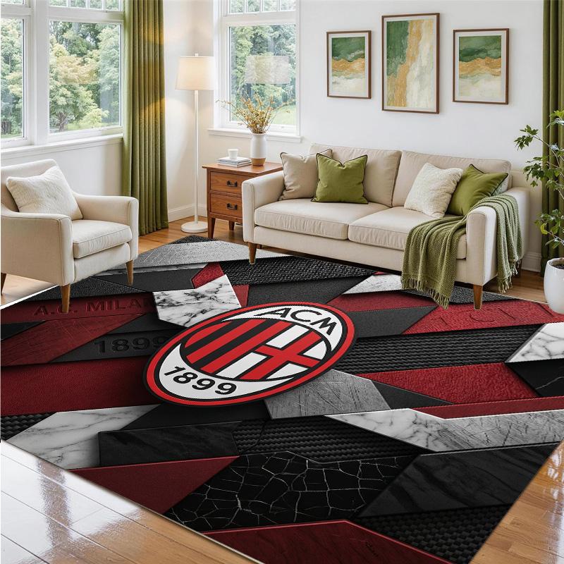 AC Milan Design Crystal Velvet Rug Soft Decorative Mat for Bedroom Entrance