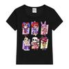 Fantastische digitale Zirkus-T-Shirts für Kinder, Kurzarm, Jungen und Mädchen, Cartoon-Pomni-Tops, Freizeitkleidung, Frühling/Sommer