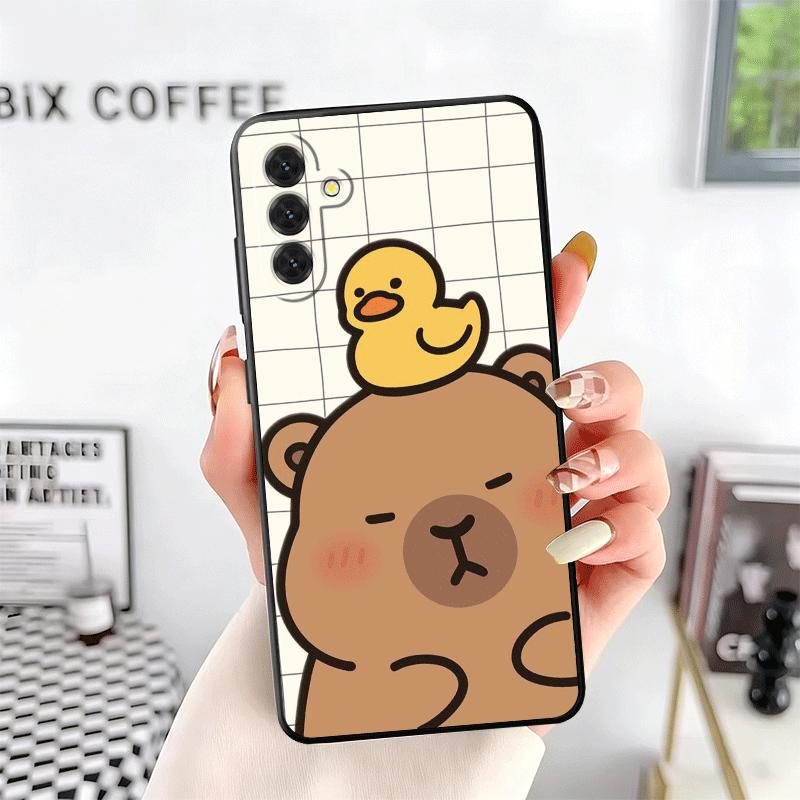 Lustige Capybara Cartoon Niedliche Weiche Handyhülle für Samsung A17 A37 A57 A16 A26 A36 A56 A15 A25 A35 A55 A14 A24 A34 A54 A13 A23 A33
