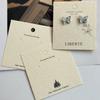 Fashionable and Minimalist Accessory Cardstock Earrings and Necklaces Display Card Hairbands Hair Clips Packaging Paper Cards Jewelry Back Cardboard
