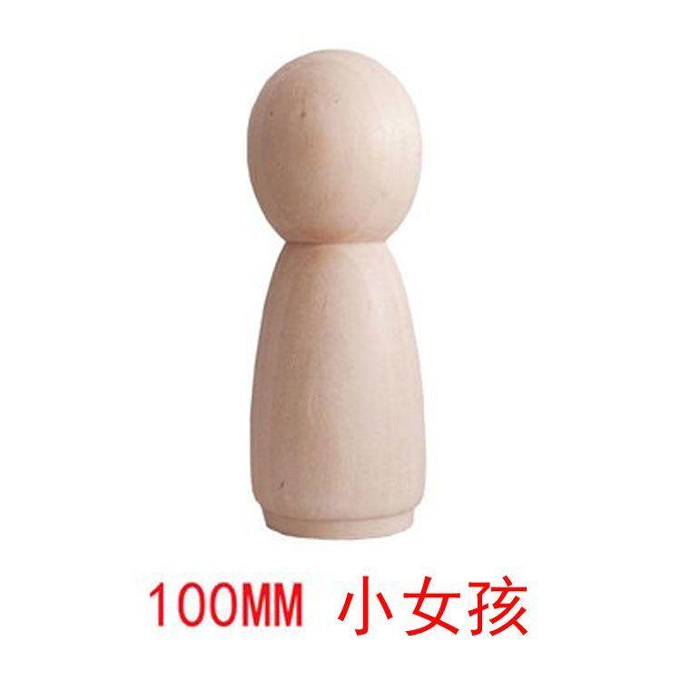Little Wooden Man Wooden Man Children Graffiti Creative Color Painted Wooden Doll DIYDecoration toys Male and Female