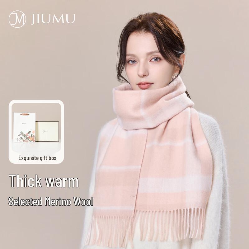 

JIUMU Women s Autumn/Winter Wool Scarf Shawl Gift Set