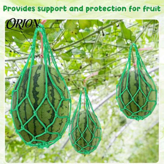 Space Saving Vine Support 10Pcs Watermelon Sling Nets, Weatherproof Reusable Melon Holder Heavy Duty Hammock Mesh, Fruit Hammocks for Cantaloupe