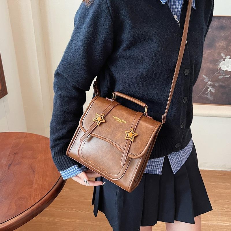 

Новая Звезда Модный Колледж Стиль Многофункциональный Однотонный Винтажный Студенческий Школьный Рюкзак Портативный Дорожный Рюкзак Женская Сумка 21*10*20 коричневый