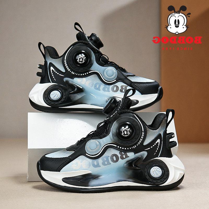 Bobodou Kids' Waterproof Non-Slip Leather Basketball Shoes for Boys, Autumn/Winter 2025