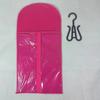 Wig Hanging Bag Transparent Zipper Closure with Hanging Hook Dustproof Portable Wig Hanger Hair Extension Holder