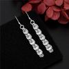 New Fine 925 Sterling Silver Elegant Earrings For Women Fashion Party Wedding Street Versatile Jewelry Valentine's Day GiftsGood Product