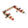 Bird Swing Toy Colorful Beak Grinding Parrot Chewing Perch Toy with Metal Hooks for Lovebird