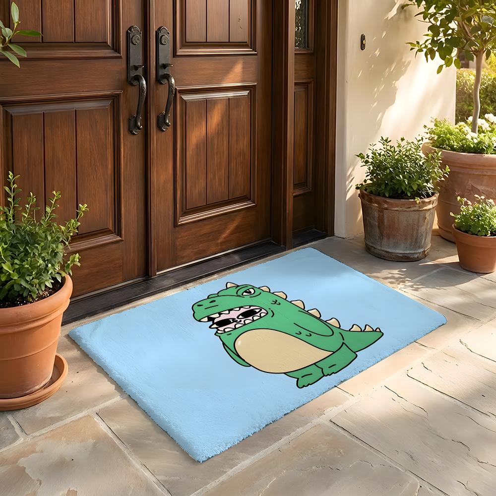 Floor Mat Soft Flannel Rug Non-Slip Absorbent Mat for Bathroom Bedroom Home Decor Anime Cute K-ketnipzS