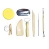 61 Piece Set Diy Pottery Wood Clay Tools Small Carving Knife Set Plastic Sponge Roller Punch