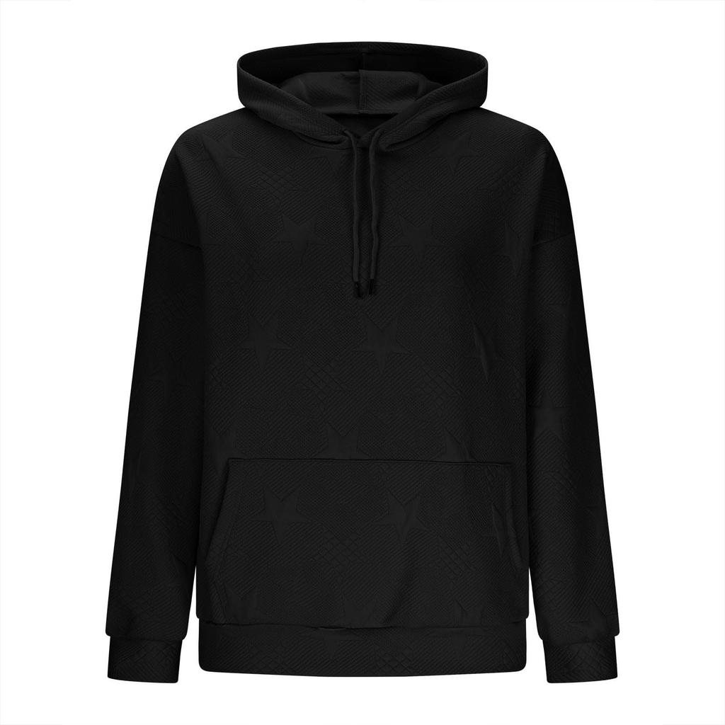 Women's Loose Long Sleeved Round Neck Pocket Sportswear Casual Pullover Sweatshirt
