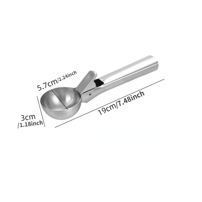 Ice Cream Scoop Stainless Steel Spoon Watermelon Baller Fruit Dessert Ball Maker Kitchen Tools