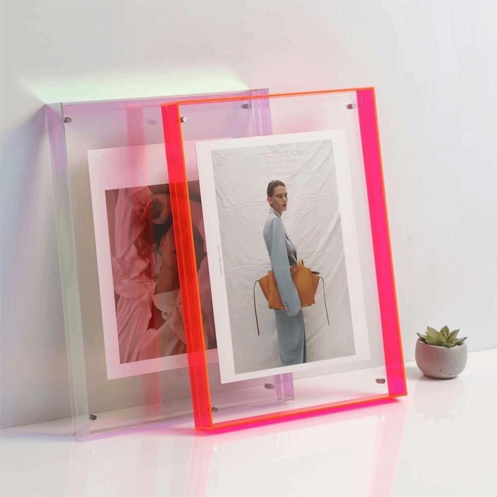Acrylic Colorful Square Photo Frame Transparent Picture Frame Ornaments  Living Room