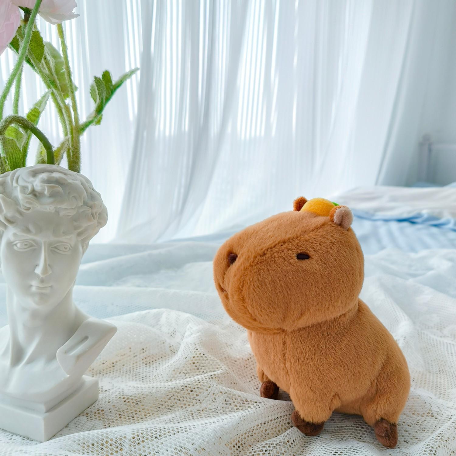 

Капибара 15 см маленькая кукла, капибара интернет-знаменитость плюшевая кукла, автоматная кукла 15cm