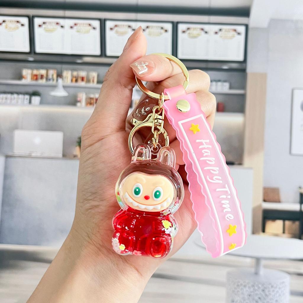 Flowing Sand Keychain Cute Cartoon Bag Pendant