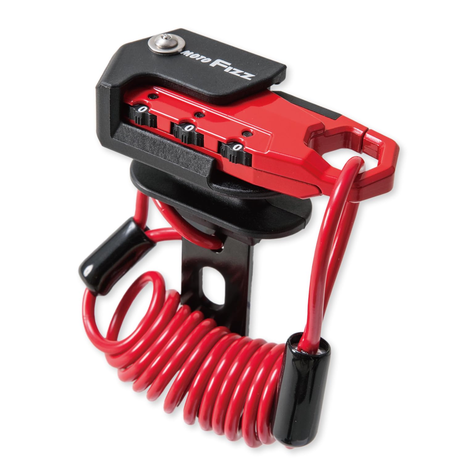 

Tanax MF-4760 Motorcycle Anti-Theft Helmet Wire Lock Coil Red 3 Digit Dial Lock 3 красный