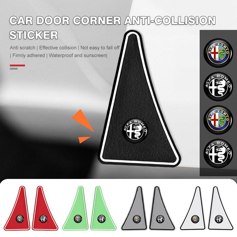 QWAKL1 2026 Hot Alfa Romeo Car Door Corner Cover Anti-collision Protection Sticker For Alfa Romeo Giulietta GT 159 147 156 Mito Brera G