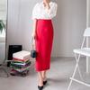 Style Latte Women S HigH waiSt Office Long Skirt   H Line Pencil Skirt