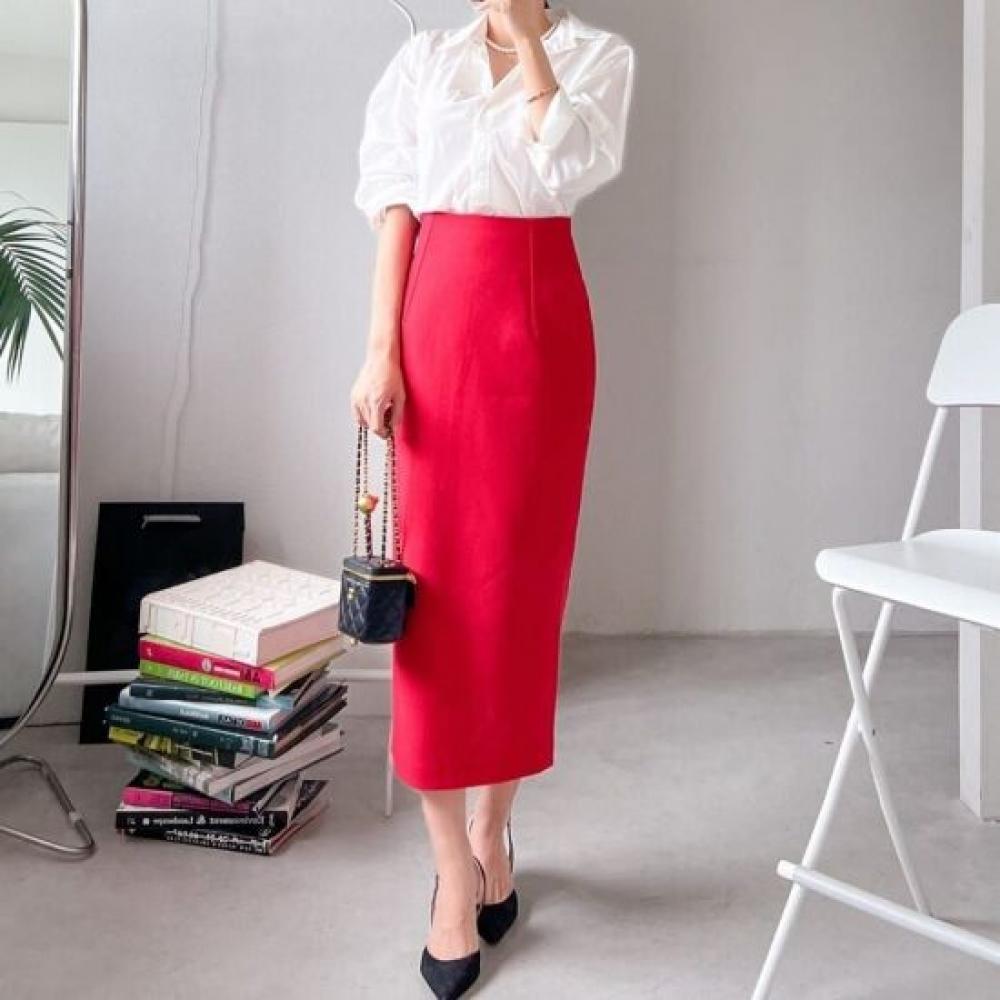 Style Latte Women S HigH waiSt Office Long Skirt H Line Pencil Skirt