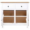 Sideboard White 93 x 40 x 80 cm Pine Wood Panama