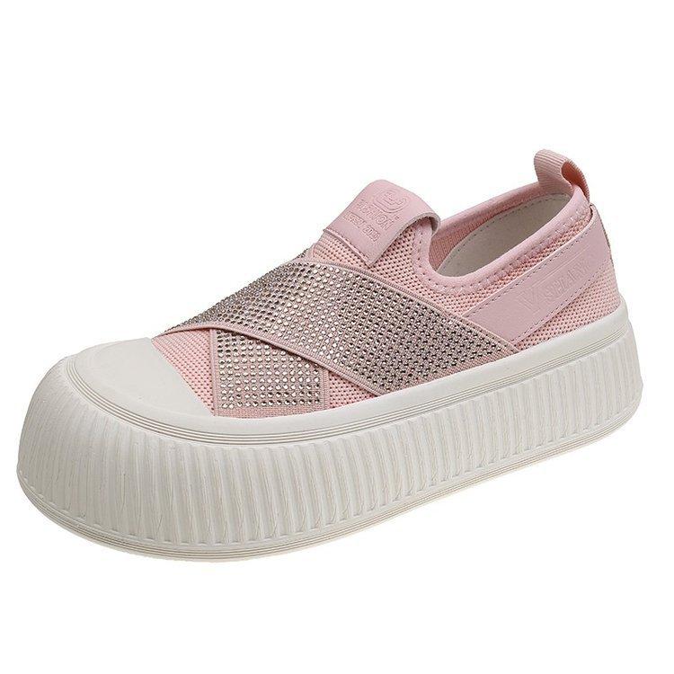 

ins tide Korean version of canvas shoes women s 2025 spring and summer new student running shoes casual shoes board shoes net red shoes 40 рожевий