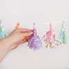 1/2Packs Rainbow Color Paper Tassel Garland For Kids Unicorn Mermaid Birthday Party Decoration Baby Shower Wedding Supplies