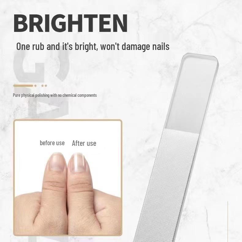 Nano Shine Nail Art File with Laser Logo Marking
