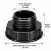 S60 Thread IBC Tank Adapter Black Barrel Connector New Tank Coupling  For IBC Water Tank