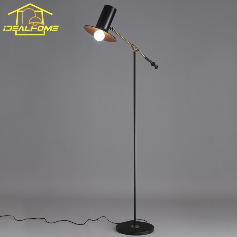 Atmosphere Luxury Minimalist Designer Gentleman Floor Lamp LED E27 Iron Art Industrial Vertical Table Lamp Iiving Room Bedroom