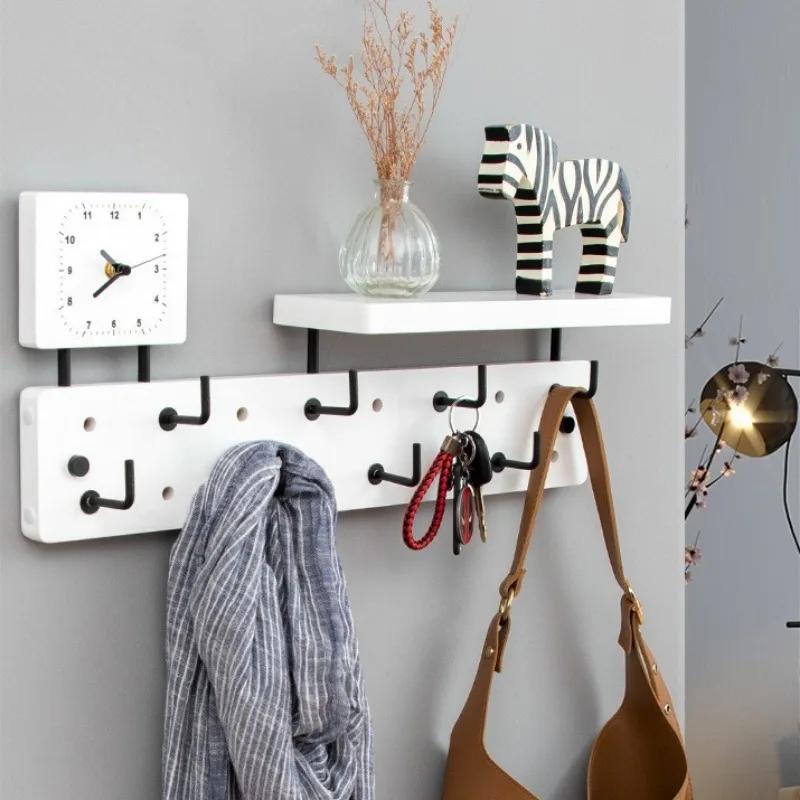 Bedroom Clothing Storage Wall Clothes Hanger Space Saving Home Organization Wall Mounted Kitchen Towels Clothes Hats Toilet