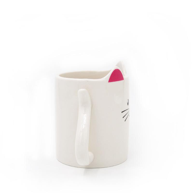 Cat Mug Creative Hand-painted Animal Cup Ceramic Cup Couple Water Cup Cute Personalized Cat-Shaped Coffee Cup