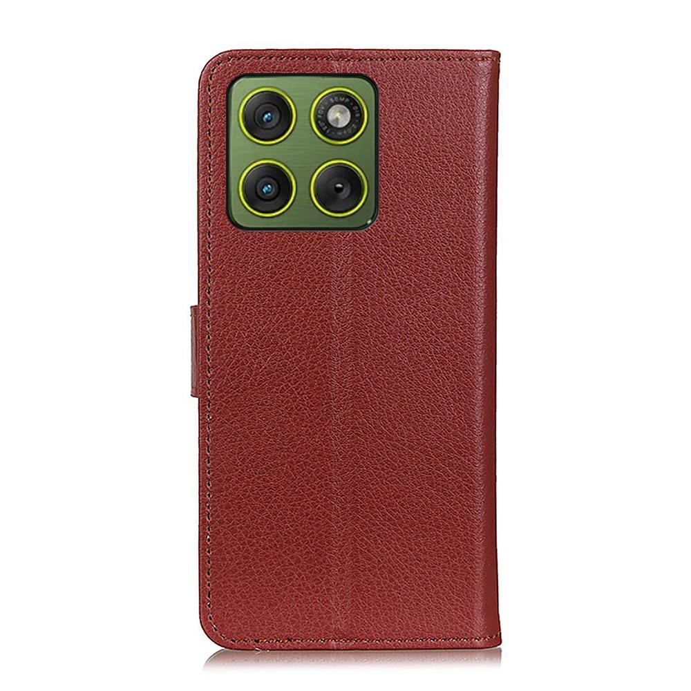 For Motorola Edge 70 5G Wallet Case PU Leather Phone Cover Litchi Texture