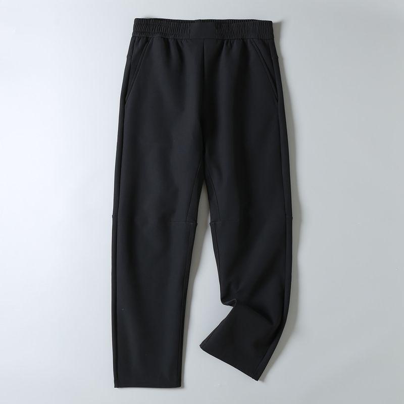 Men's Outdoor Hiking Softshell Pants, Five-Proof Fabric, Autumn and Winter Fleece-Lined, Warm Straight-Leg Sports Pants