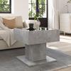 LED Coffee Table Concrete Grey 50 x 50 x 45 cm Particleboard