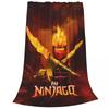 N-ninjagos Coral Fleece Plyšová deka Přehozy na postel pohovku Super měkké přehozy na postel