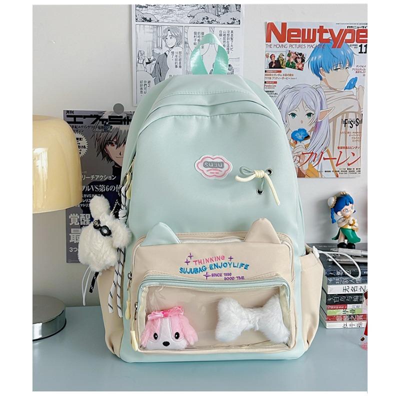 The New Schoolbag Is High-value, Fresh and Sweet, College-style Backpack, Light Travel and Large-capacity Backpack for Junior High School Students.
