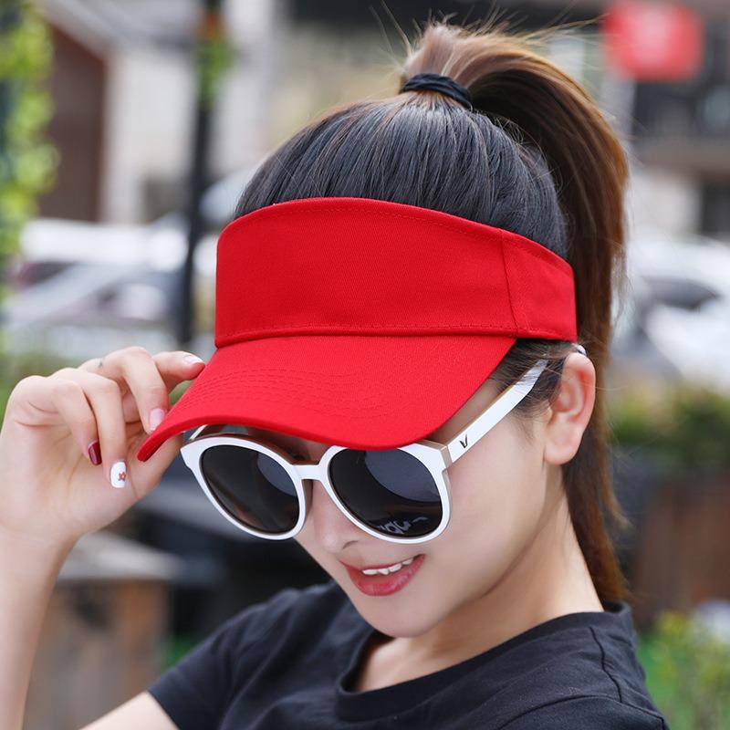 Summer Empty Top Hat Embroidery Men and Women Sunshade Sun Hat Out-of-home Advertising Cap
