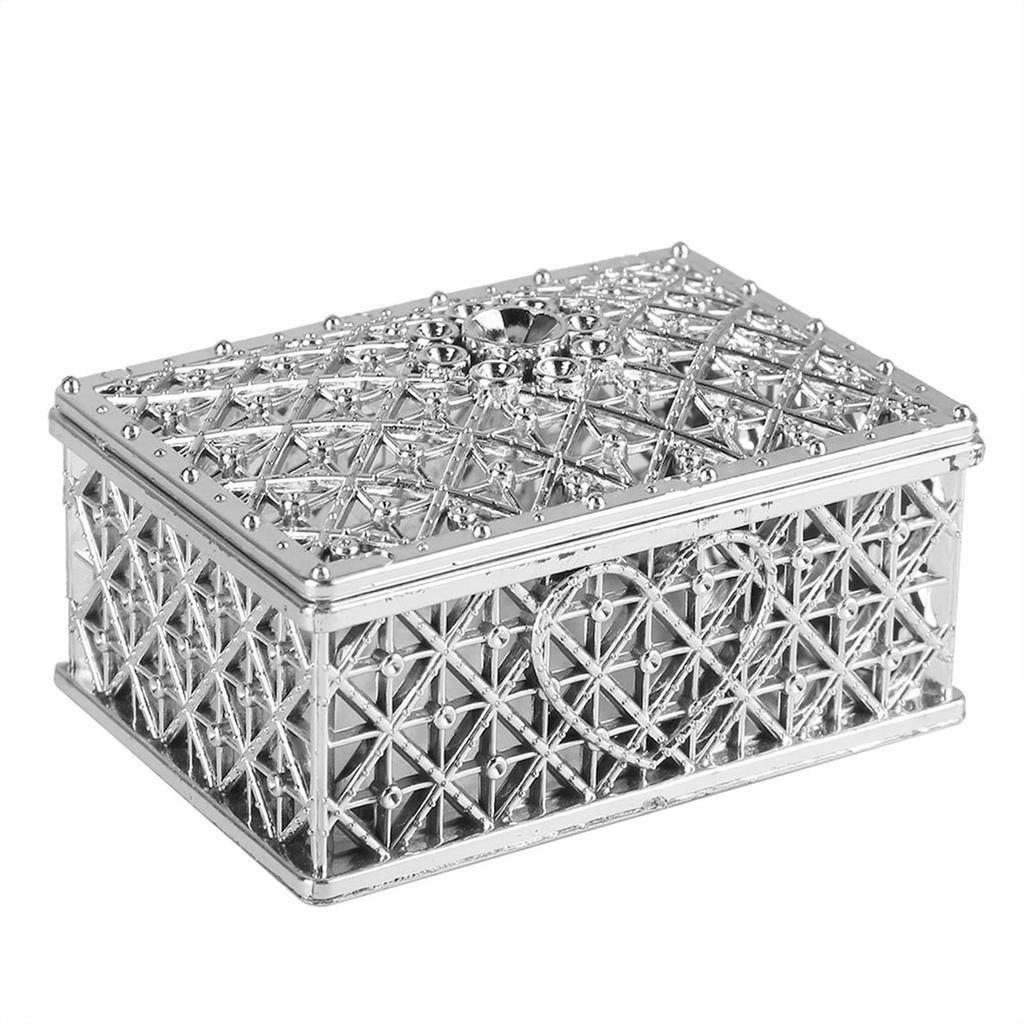 12PCS Square Treasure Chest Shape Candy Boxes Wedding Favor Party Hollow Plastic Candy Gift