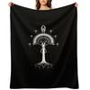 Sigil of the United Kingdom of Arnor and Gondor (Gondorian black variant) Throw Blanket Sofa Quilt Sofas bed plaid Blankets